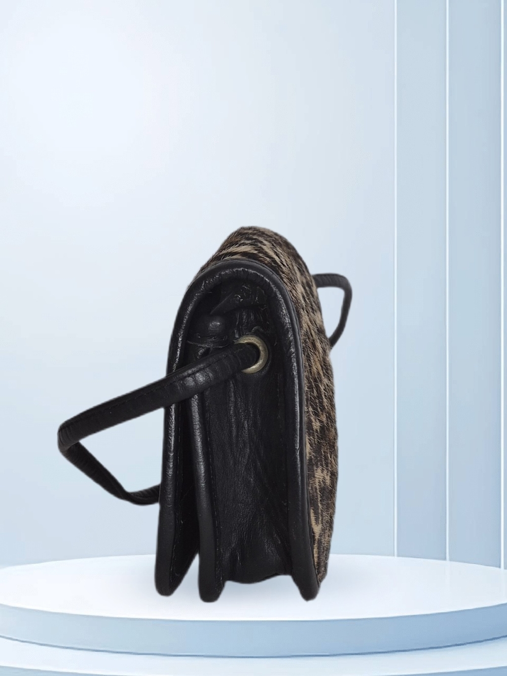 Zippi Leopard Fur & Leather Crossbody - Picture 3 of 8